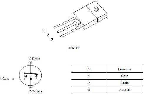 開關(guān)電源MOS管,KNX42150A,2.8A/1500V