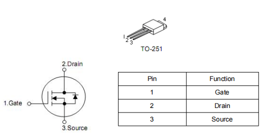dcdc轉(zhuǎn)換器,5610mos管,100v5.4a,KIA5610BU場(chǎng)效應(yīng)管-KIA MOS管