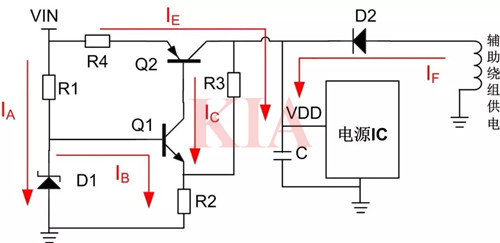 開關電源啟動電路原理,電路圖分享-KIA MOS管