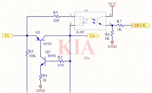 防短路保護電路圖,工作原理-KIA MOS管