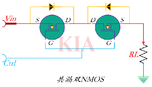 雙MOS管負載開關電路