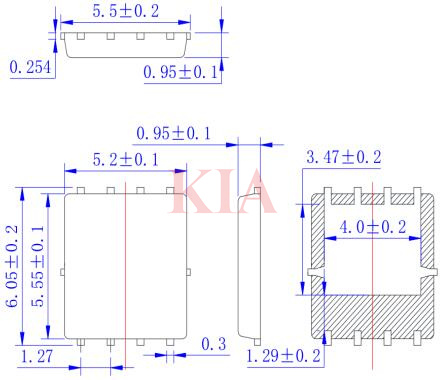 dfn5x6封裝尺寸,dfn5x6封裝引腳定義-KIA MOS管