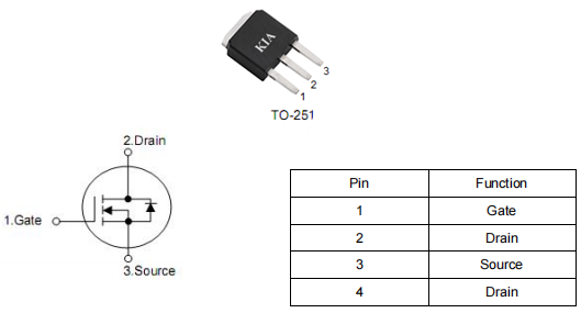 2n65場效應管,650v2a mos,KIA2N65HU參數引腳圖-KIA MOS管