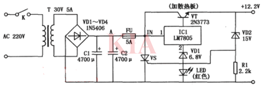 12v過壓保護電路,原理圖分享-KIA MOS管
