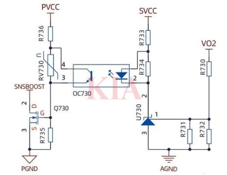 開關(guān)電源過壓欠壓保護(hù)電路,原理圖-KIA MOS管